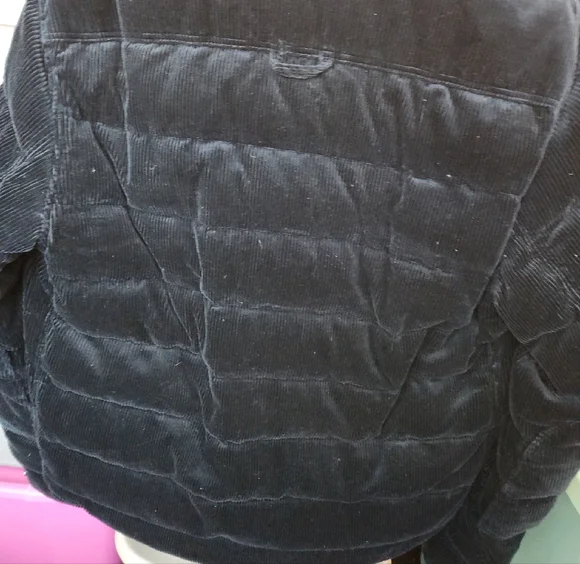 Polo by Ralph Lauren Dark Blue Puffer Jacket with High Collar and Slim Fit